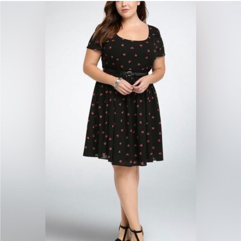 Torrid Skater Style Chiffon Fox Dress 20